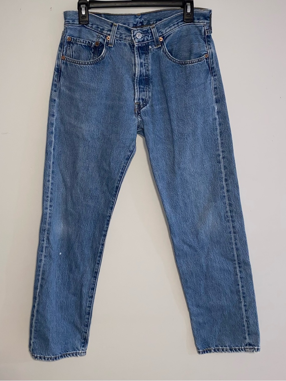Vintage Levi's 501 Jeans 32x32 Button Fly Faded Distressed Worn Western Rancher